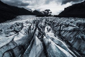 Eisiges Landschaftsfoto eines Gletschers auf Island – Landschaftsfotograf Hamburg