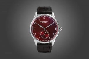 Produktbild Soldat einer Hentschel H1 Uhr mit rotem Zifferblatt – Produktfotograf Hamburg