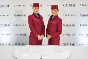 Flugbegleiterinnen von Qatar Airways